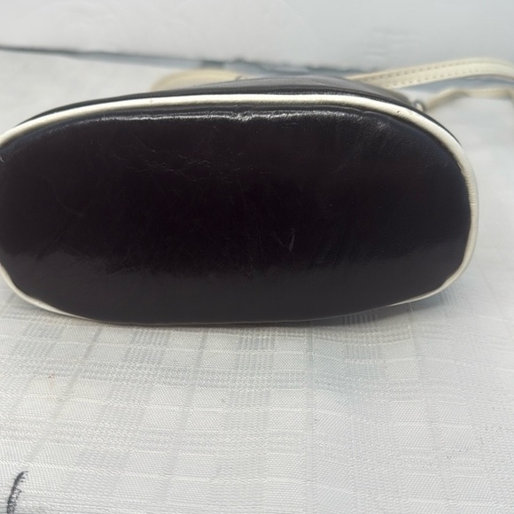 Vintage Vera Pelle Made in Italy Small Bucket Bag Leather Crossbody - Picture 5 of 7